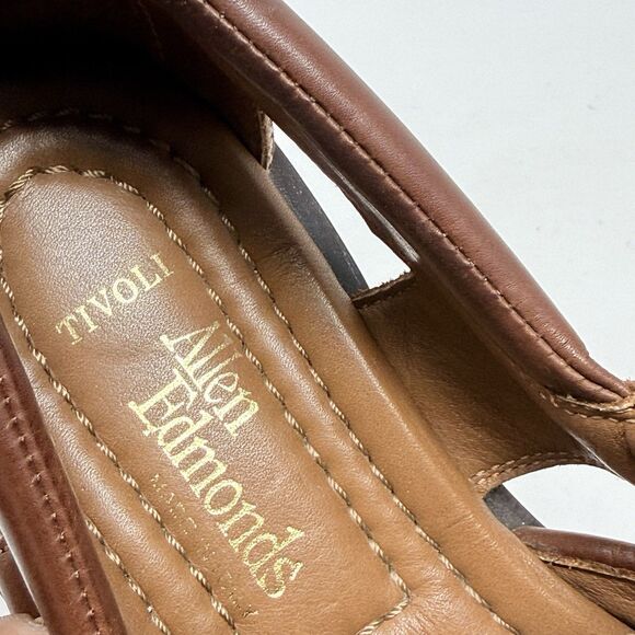 Allen Edmonds Tivoli Fisherman Sandals Mens 8 D Brown Woven Leather Vibram Soles main image 16